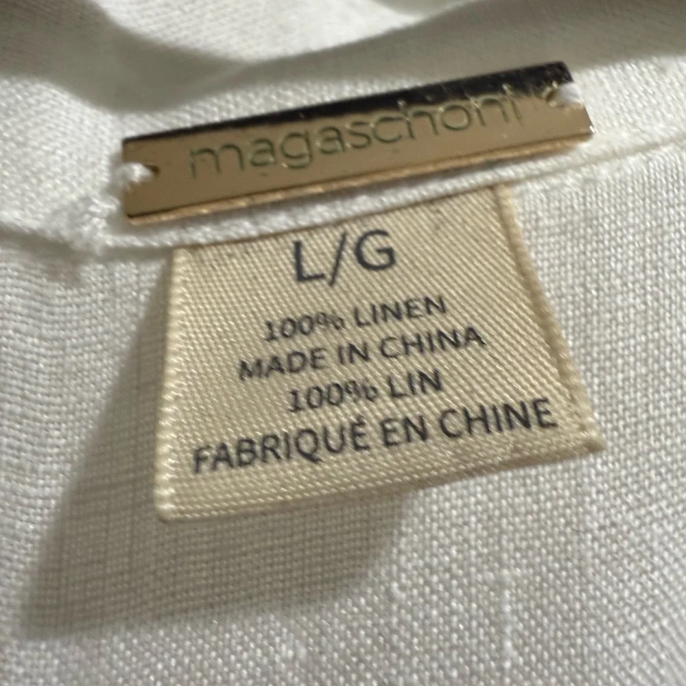 Classic White 100% Linen Women’s Shirt - Picture 2 of 4